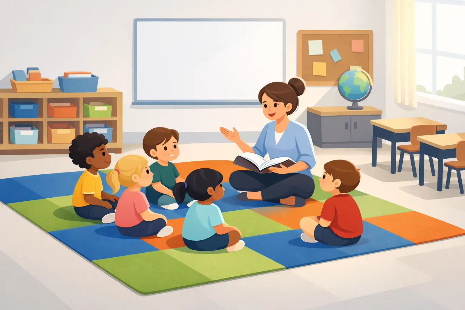 Why Schools Use Seating Rugs in Classrooms