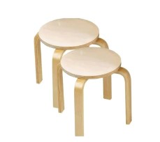 Stackable Wooden Stools