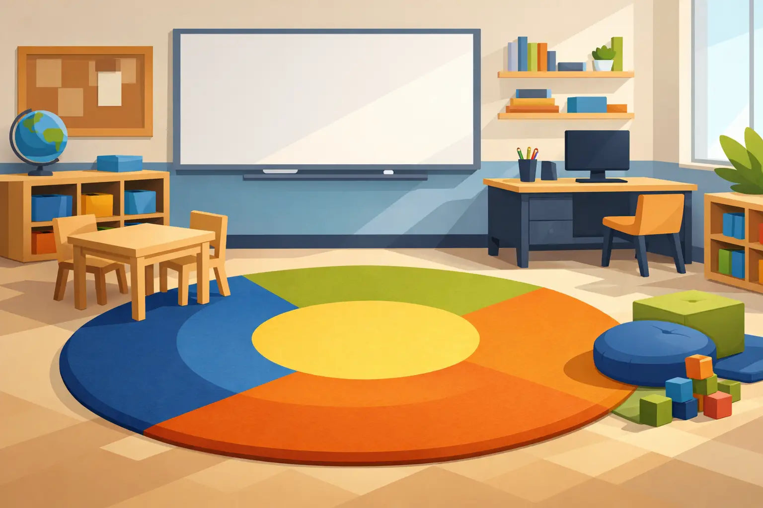 Commercial Classroom Rugs Built for Daily Use