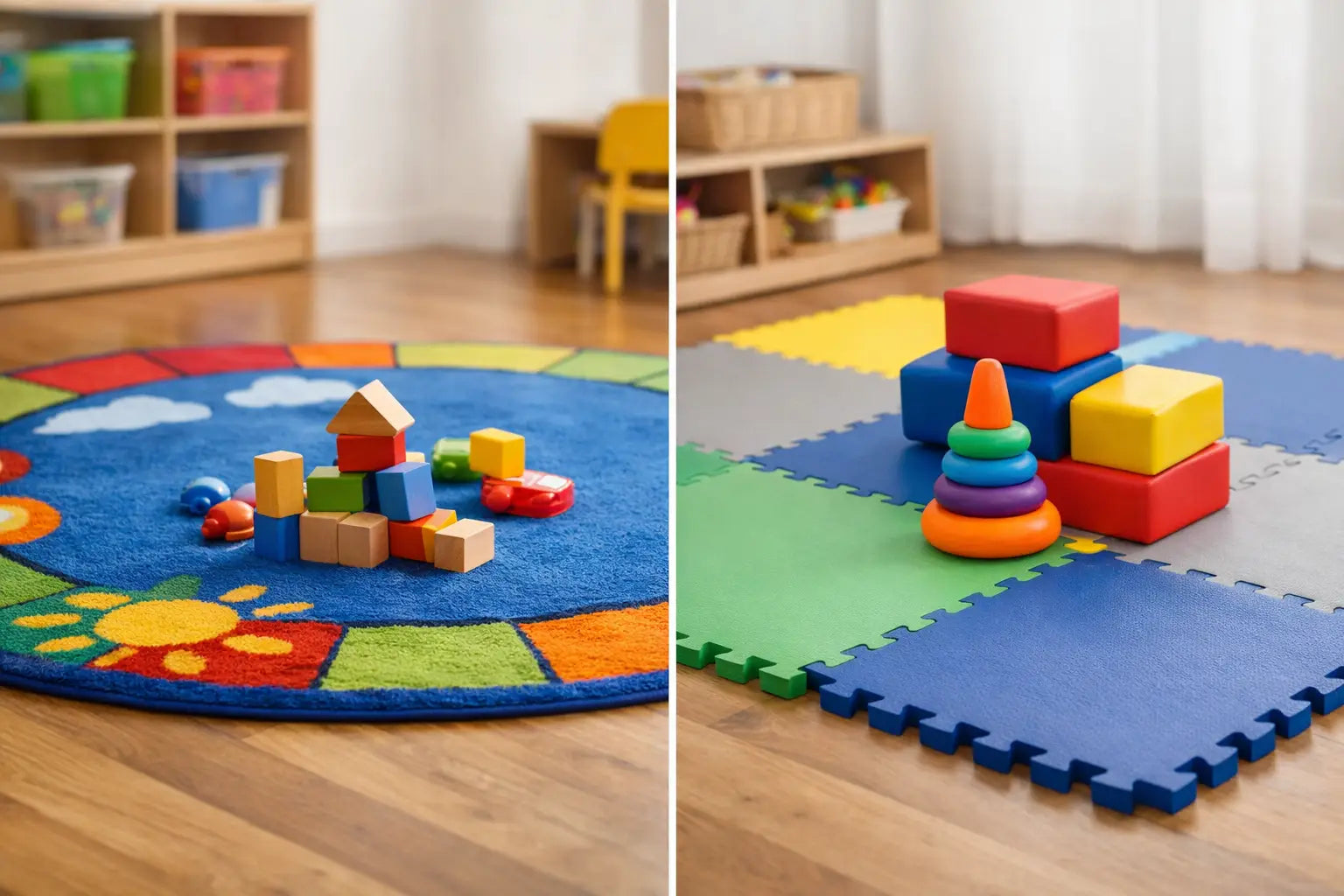 Classroom Rugs Versus Foam Mats