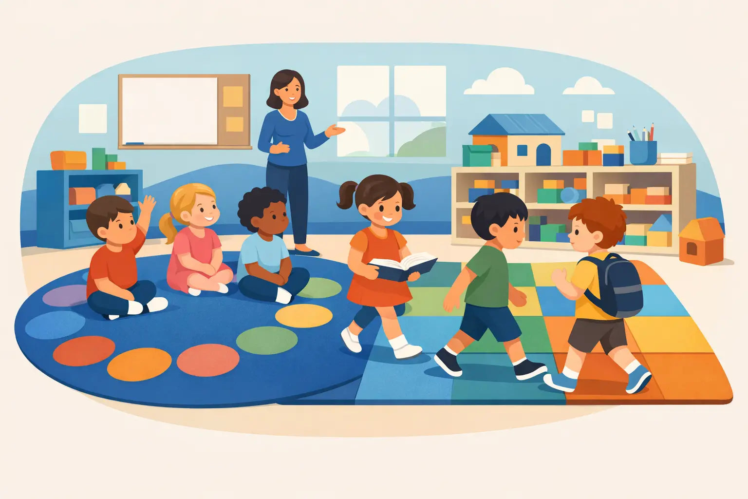 Best Classroom Rugs for Kindergarten Transitions