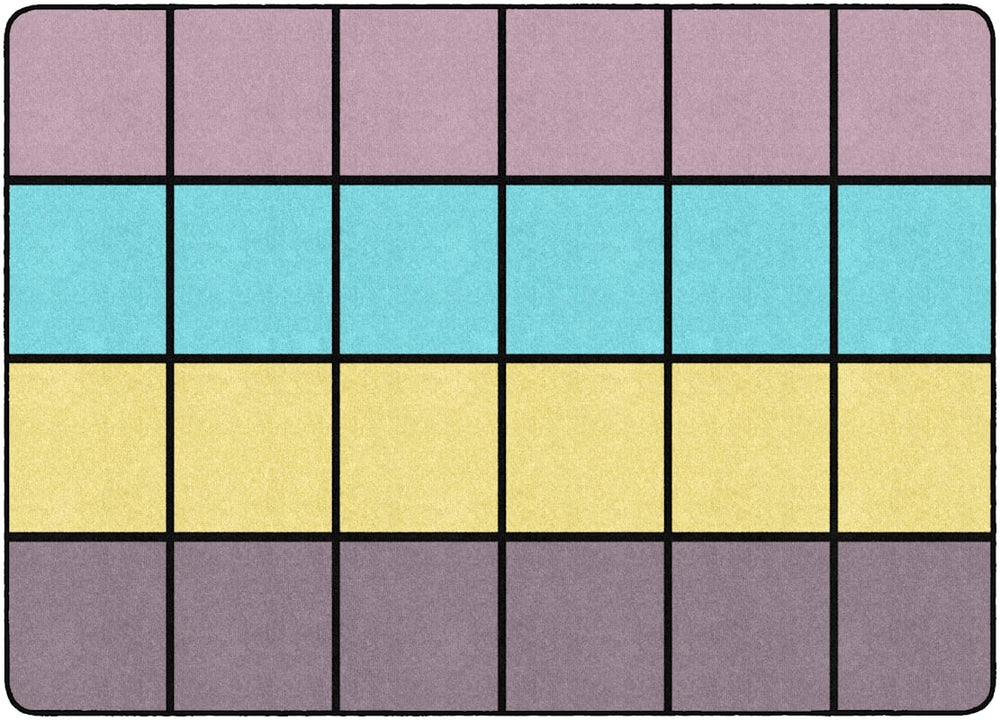 Jellybean Delight Classroom Grid Rug