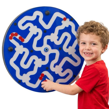 Amazer_Disk_Wall_Toy_Blue_on_Speckletone
