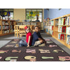 Boho Flower Alphabet Rug