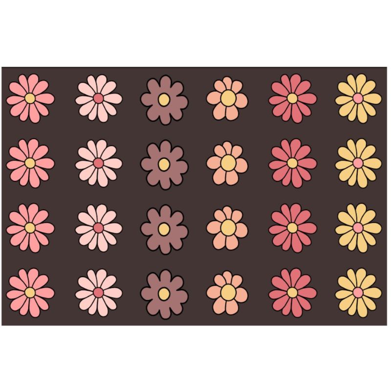 Boho Flower Power Seating Rug