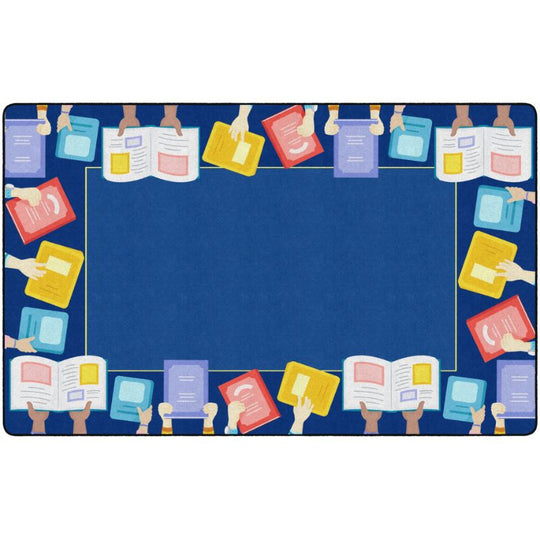 Book Border Classroom Rug