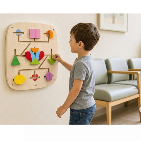 Building Shapes Sensory Wall Panel