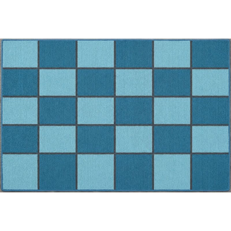 BytheSeaCheckeredSeatingRug