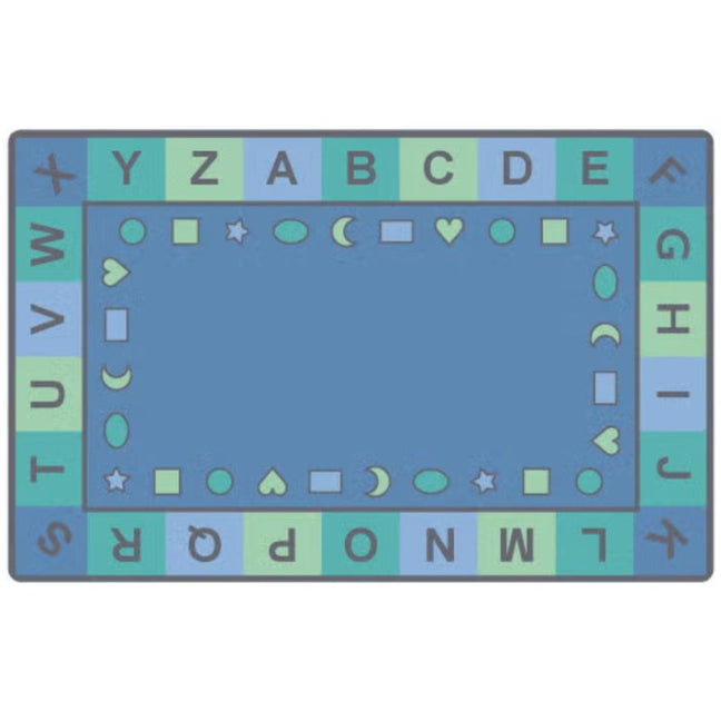 Classroom Shapes Seating Rug Tranquil Colors