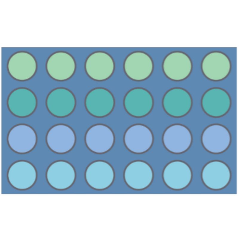 Coastal Calm Dots Seating Rug