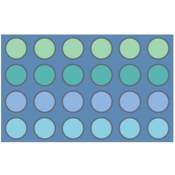 Coastal Calm Dots Seating Rug