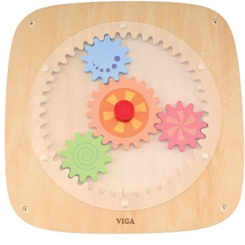 Colorful Gears Sensory Wall Panel
