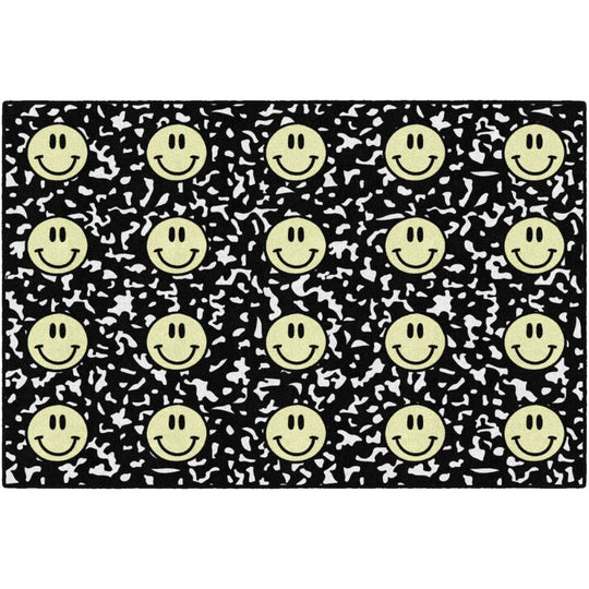 Composition Book Happy Face Seating Rug