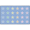 Composition Stars Pastel on Blue Seating Large Rug