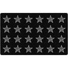Composition Book Stars On Black Classroom Seating Rug