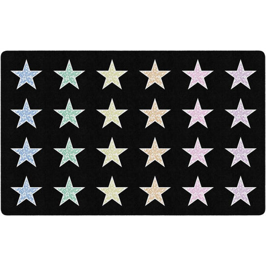 Composition Book Seating Stars Rug