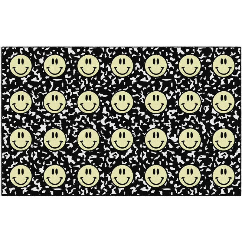Composition Book Happy Face Seating Rug