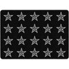Composition Book Stars On Black Classroom Rug