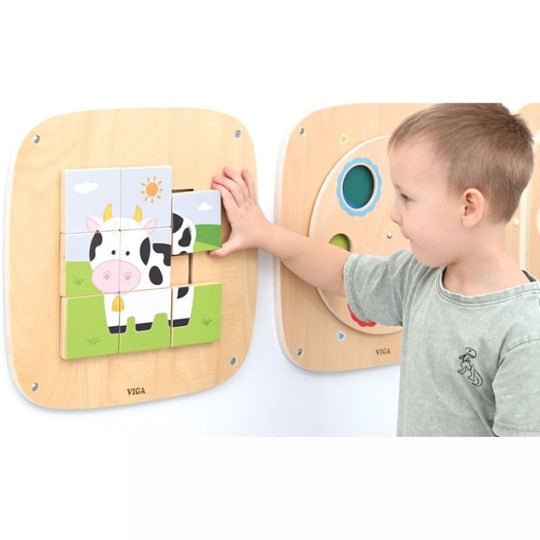 Cow Puzzle Sensory Wall Panel