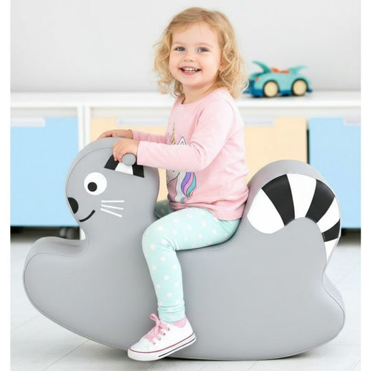 Cozy Cat Vinyl Kids Rocker Seat