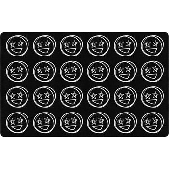 Doodle Face Classroom Seating Rug