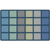 Early Learning Calming Happy Squares Seating Rug