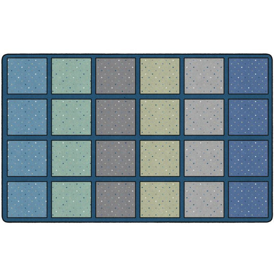 Calming Happy Squares Seating Rug