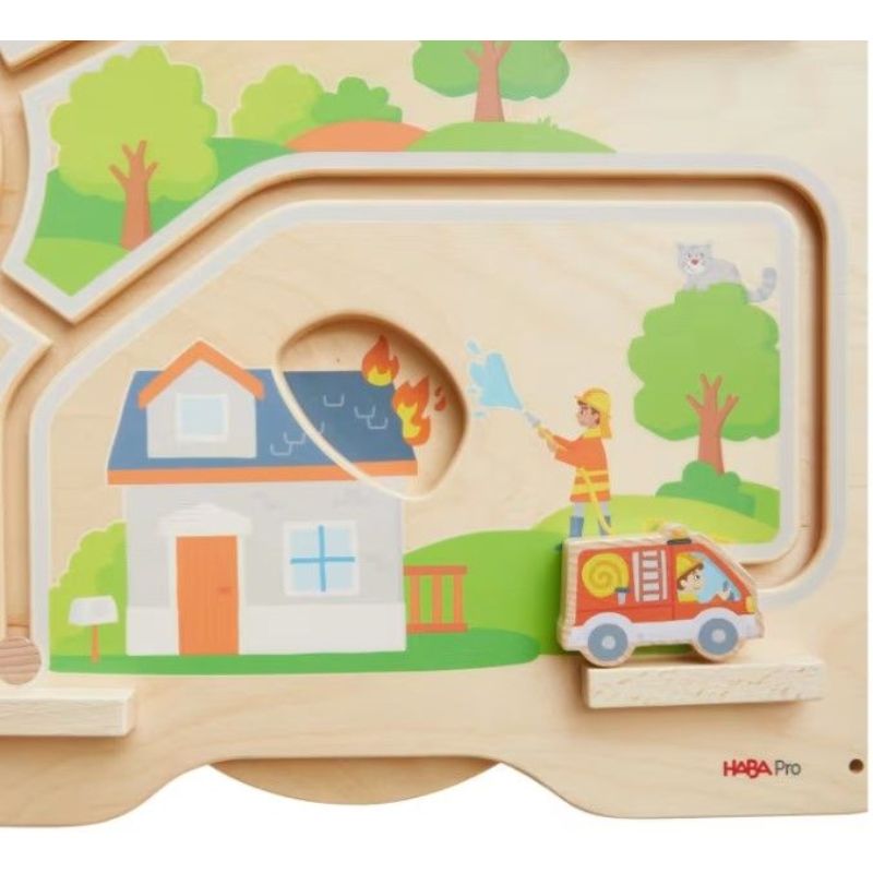 Haba Pro Emergency Vehicles Wall Activity Toy