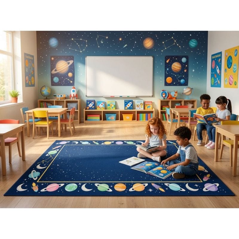 Galaxy Aligned Classroom Rug | SensoryEdge