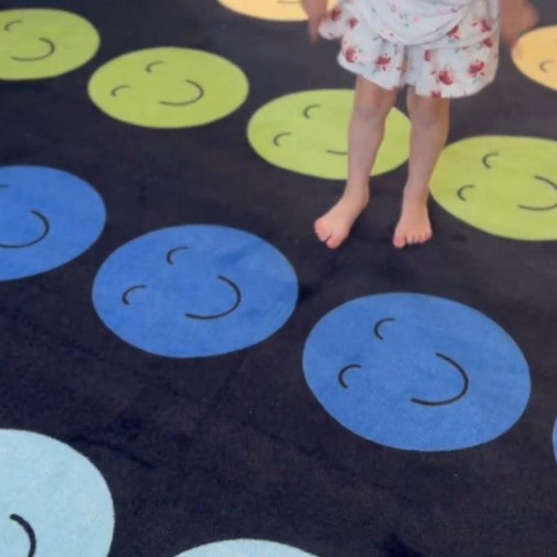 Groovy Grins Smiley Face Rug
