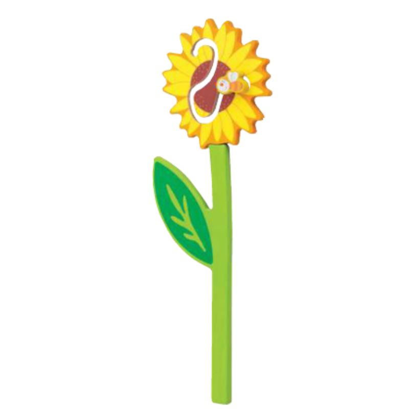 Sunflower with Bee Wood Play Wall Decor