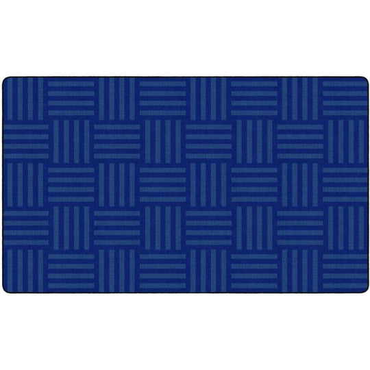 Hash Tag Tone on Tone Blue Area Rug