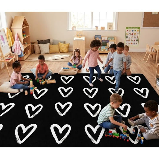 Heart Sampler Seating Rug
