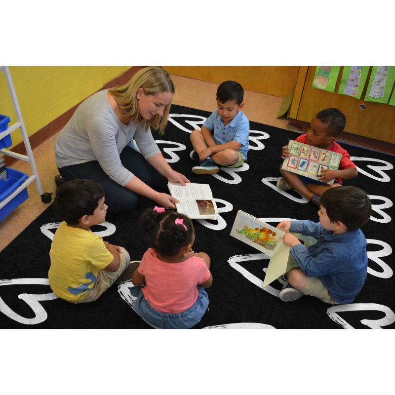 Heart Sampler Seating Rug