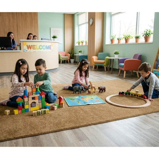 KIDplush Solid Color Area Rug