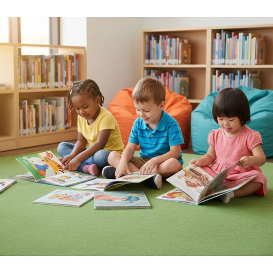 KIDply Solid Color Area Classroom Rug