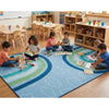 Large Rainbows Soft Colors Rug