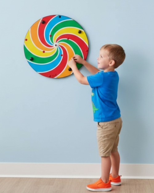 Lollipop Pinwheel Wall Toy