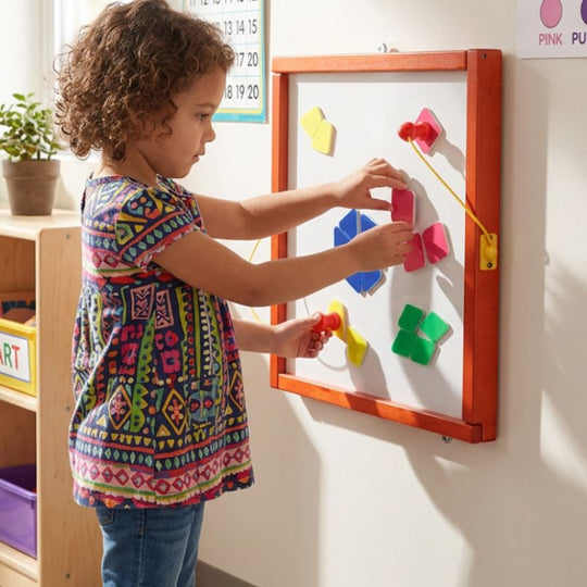 Magnetic Mix Up Shapes Wall Activity Toy