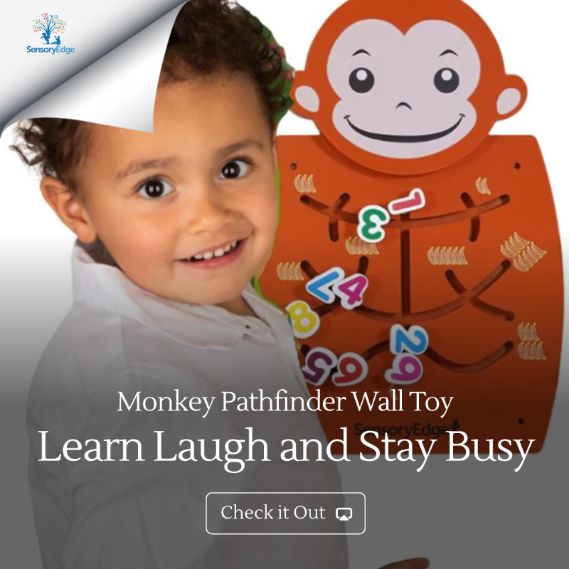 Monkey Pathfinder Wall Play Panel Toy