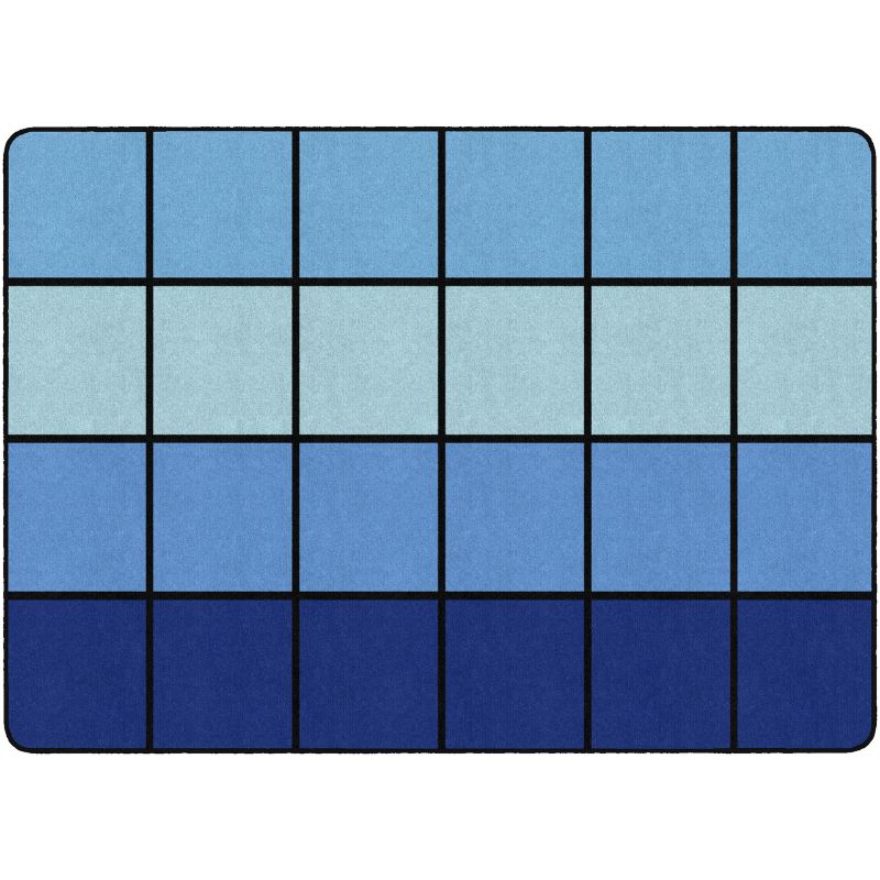 Ocean Horizon Classroom Grid Rug