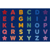 Ombre Alphabet Educational Seating Rug