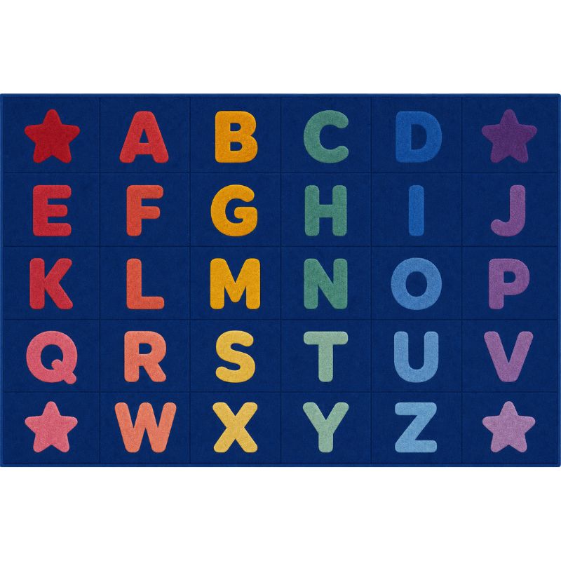 Ombre Alphabet Educational Seating Rug