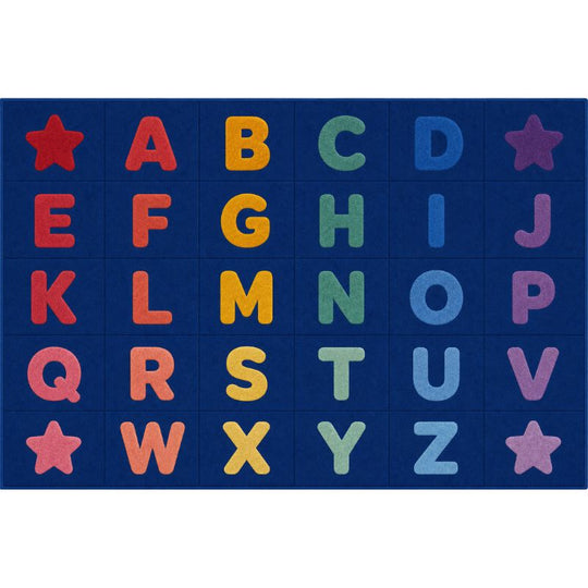 Ombre Alphabet Educational Seating Rug