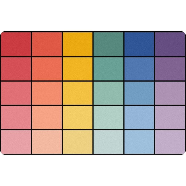 Ombre in Bloom Classroom Seating Rug
