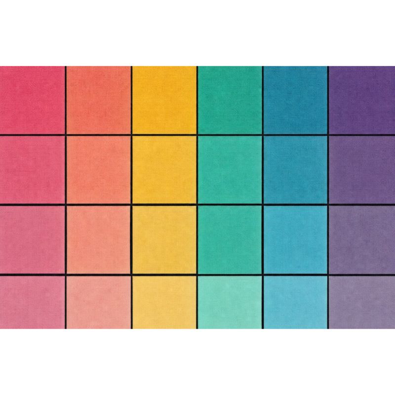 Ombré in Bloom Classroom Seating Rug