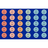 Pastel Reflections Happy Face Classroom Rug