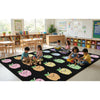 Pastel Apples Sit Spot Seating Rug