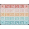 Pastel Chalkboard Alphabet Rug