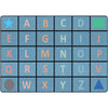 Pastel Letters Classroom Seating Rug